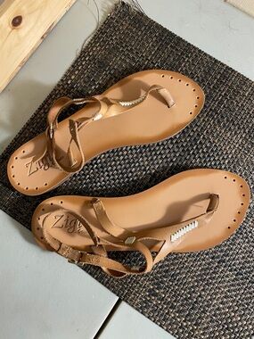 Zigi Artizan adalene leather flat sandals